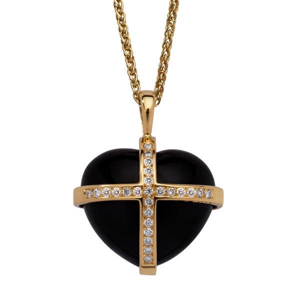 Cross heart pendant store