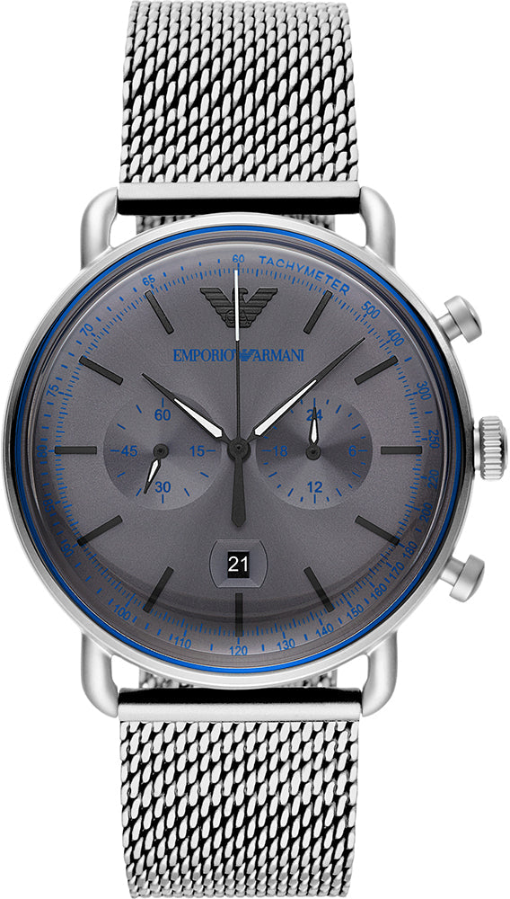 Emporio Armani Watch Aviator Men D Blue John Gallery