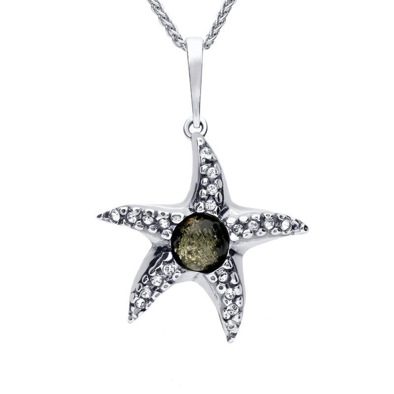 Starfish necklace silver deals