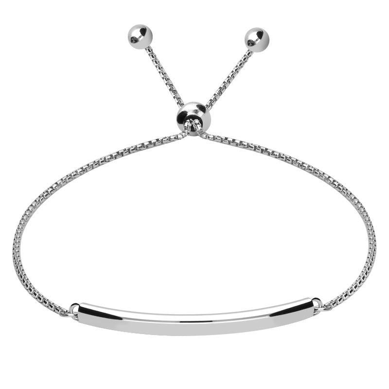 Sterling Silver Bar ID Bracelet B1098 Handmade Designer Jewellery