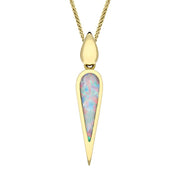00028658 18ct Yellow Gold Opal Toscana Pear Drop Necklace, P1612C