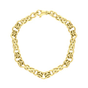 18ct Yellow Gold Celtic Twist Handmade Bracelet C124BR