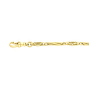 9ct Yellow Gold Twist Byzantine Handmade Bracelet