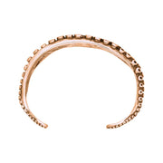 9ct Rose Gold Whitby Jet Tentacle Bangle