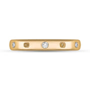 9ct Rose Gold Diamond King's Coronatioin Hallmark 3mm Ring R1193_3 CFH