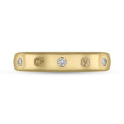 9ct Yellow Gold Diamond King's Coronation Hallmark 4mm Ring R1193_4_CFH