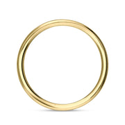 9ct Yellow Gold Diamond King's Coronation Hallmark 4mm Ring R1193_4_CFH