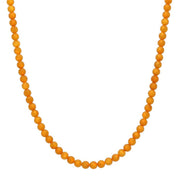 Baltic Amber Necklace Strung Round Bead Necklace. N1006