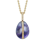 Faberge 18ct Rose Gold Diamond Blue John Pendant Limited Edition 1286EC2415