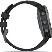 Garmin Watch Fenix 6 Pro Solar Slate Grey With Black Band D