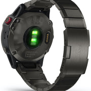 Garmin Watch Fenix 6 Pro Solar Titanium Carbon Grey DLC With Titanium DLC Band D