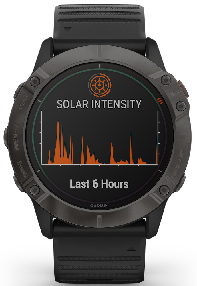 Garmin Watch Fenix 6X Pro Solar Carbon Grey DLC Blue John Gallery