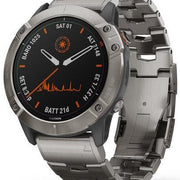 Garmin Watch Fenix 6X Pro Solar Titanium With Titanium Band 010-02157-24