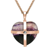 9ct-Rose-Gold-blue-john-one-marcasite-medium-cross-heart-necklace-p2264