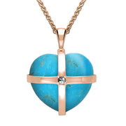 9ct-Rose-Gold-turquoise-marcasite-medium-cross-heart-necklace-p2264