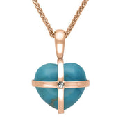 9ct-Rose-Gold-turquoise-marcasite-small-cross-heart-necklace-p2266