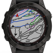 Garmin Watch Fenix 7 Sapphire Solar Carbon Gray DLC Titanium