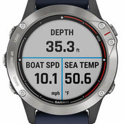 Garmin Watch Quatix 6 Captain GPS Blue Band Smartwatch