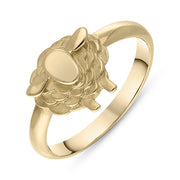 18ct Yellow Gold Sheep Ring, R1255 