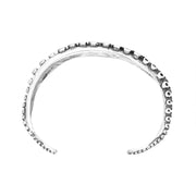 Sterling Silver Octopus Tentacle Torc Bangle