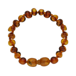 Baltic Amber Small Beaded Baby Teething Bracelet B1116 Handmade