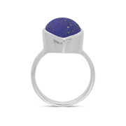 Sterling Silver Lapis Lazuli Marquise Ring, R837.