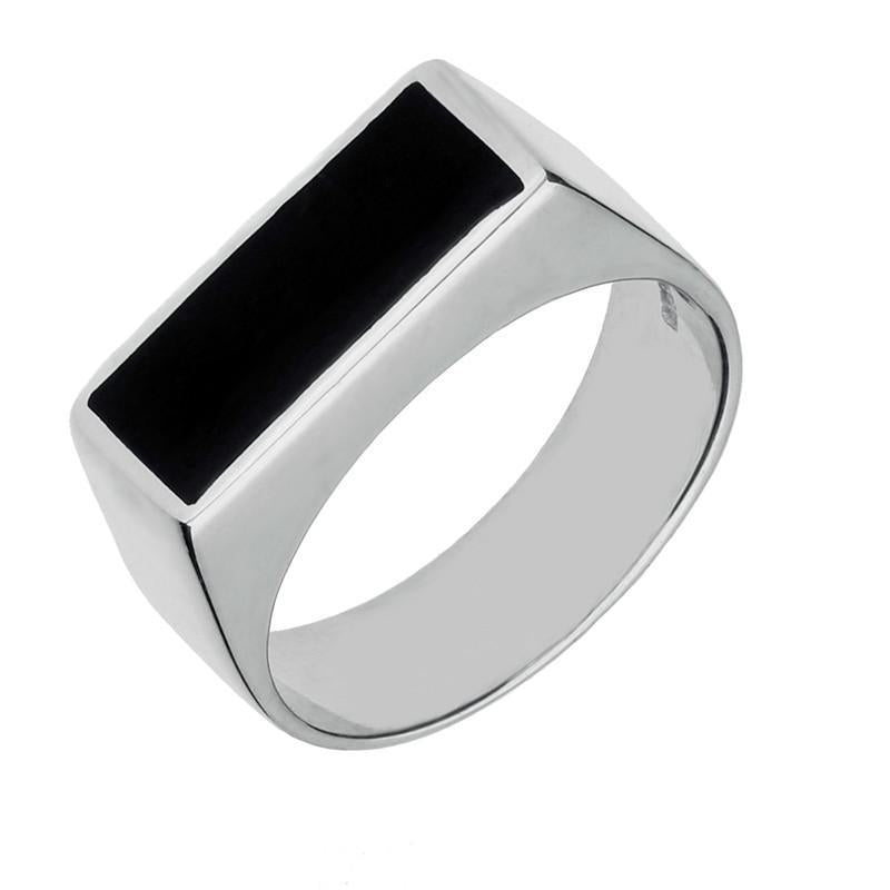 Flat top on sale signet ring