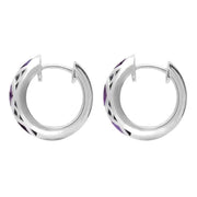 Sterling Silver Blue John Curved Two Piece Set P2712 E2023