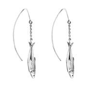 Sterling Silver Emma Stothard Silver Darling Single Drop Hook Earrings, E2580_2