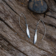 Sterling Silver Emma Stothard Silver Darling Single Drop Hook Earrings, E2580.