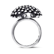 Sterling Silver Hedgehog Ring, R1003
