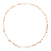 Sterling Silver Pearl Uniform Necklace N689