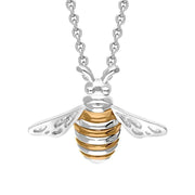 Sterling Silver Rose Gold Plated Large Bee Three Piece Set, S217_2