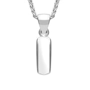 Sterling Silver Bauxite Dinky Oblong Necklace, P451