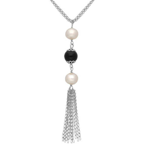 Jaimie Nicole | Mother of Pearl Gold Tassel Necklace – Online Jewelry  Boutique