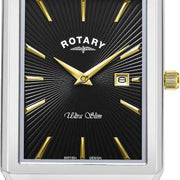 Rotary Watch Ultra Slim Rectangular Mens GB08021/0