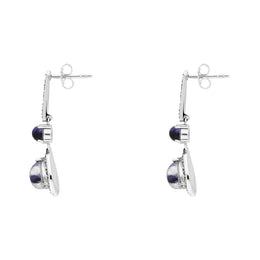 Blue john drop earrings outlet
