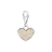 Sterling Silver Coquina Barbados Heart Clip Charm, G786